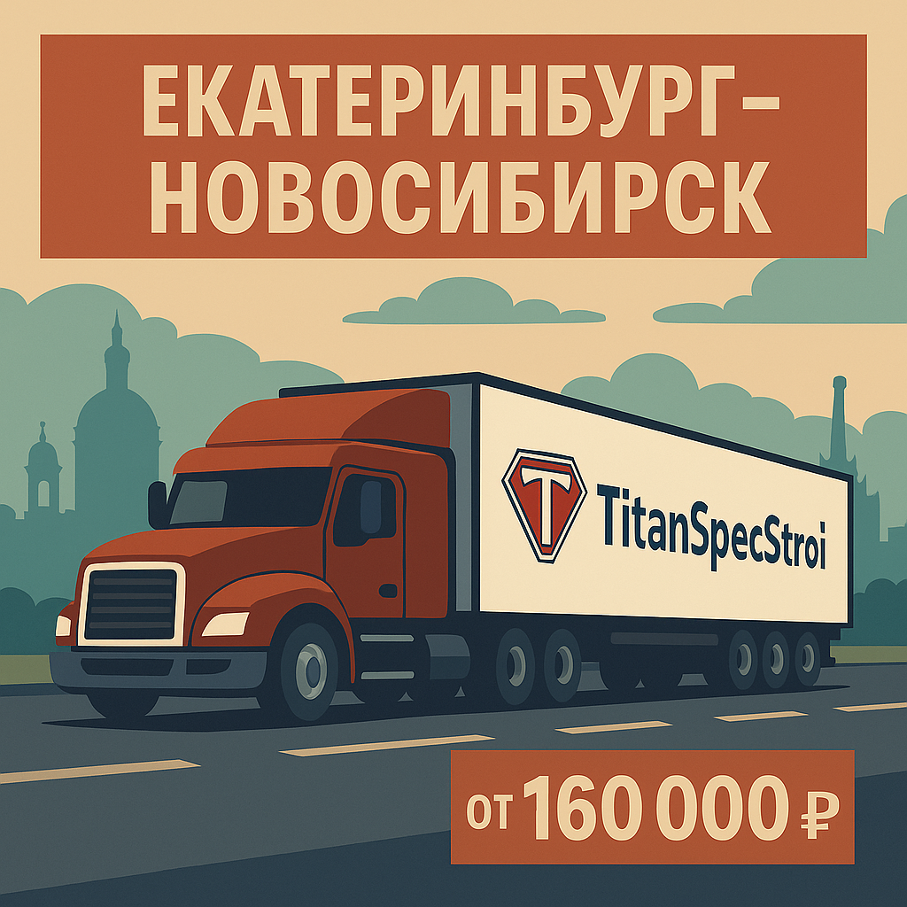 ТитанСпецСтрой_ Транспорт от Екатеринбурга до Новосибирска
