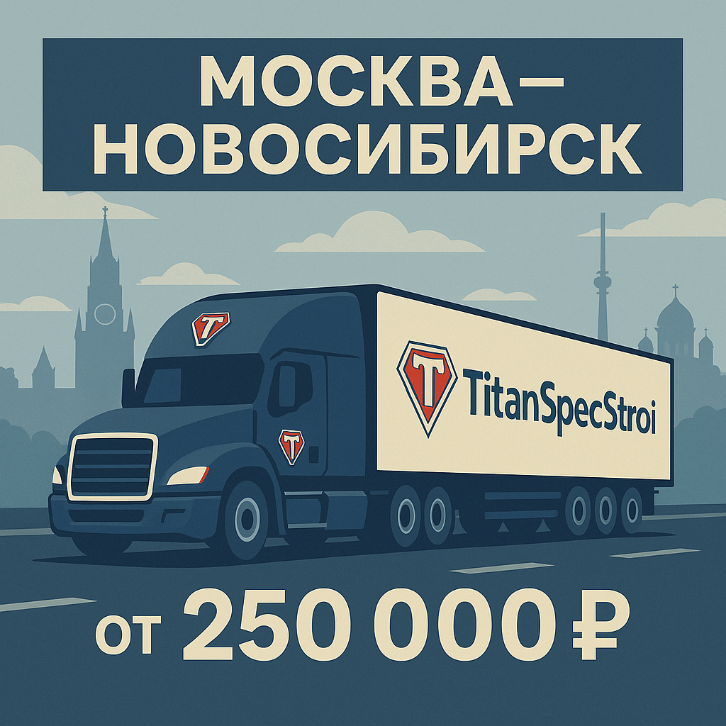 Транспортировка между Москвой и Новосибирском